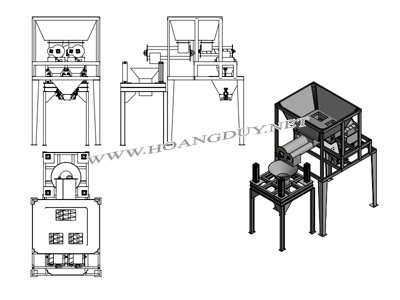 Cân đóng bao bột đá tự động
